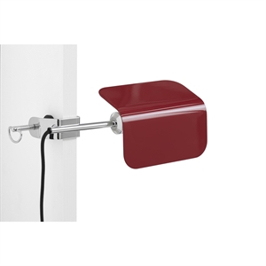 HAY Apex Wall Lamp with Clip Maroon Red