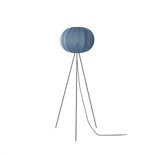 Made By Hand Knit-Wit Round Floor Lamp Ø45 High Blue Stone