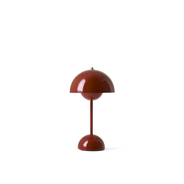 &Tradition Flowerpot VP9 Table Lamp Portable Red Brown