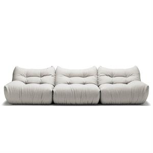 Decotique MONO 3-Seater Sofa Steam White