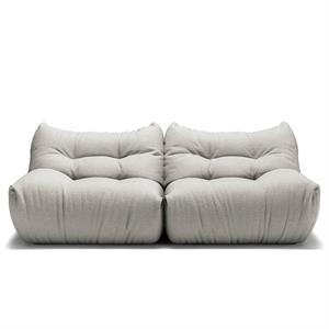 Decotique MONO 2-Person Sofa Steam White