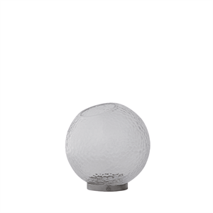 AYTM GLOBE BUBBLES Vase Ø21 Clear/ Silver