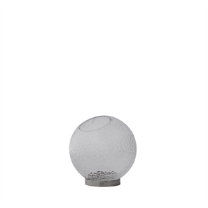 AYTM GLOBE BUBBLES Vase Ø17 Clear/ Silver