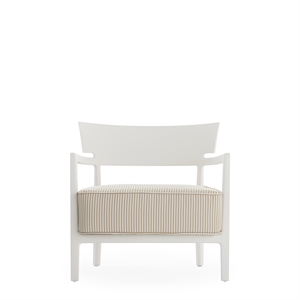 Kartell CARA MAT Outdoor Armchair White/ Beige
