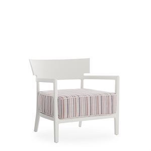 Kartell CARA MAT Outdoor Armchair White/Brick
