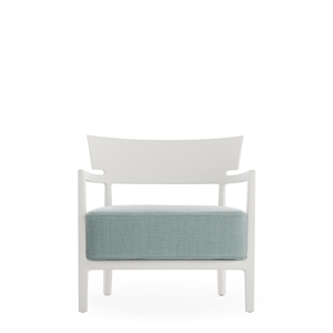 Kartell CARA MAT Outdoor Armchair White/Sage