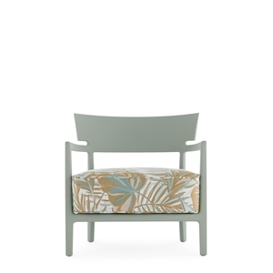 Kartell CARA MAT Liberty Obi Check Outdoor Armchair Green/Pewter