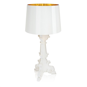 Kartell Bourgie Table Lamp White/ Gold