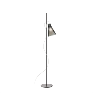 Kartell K-LUX Floor Lamp Smoked Gray/ Black