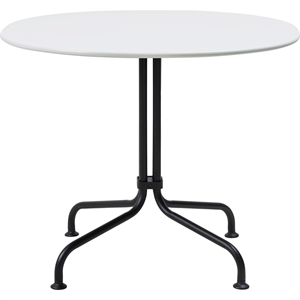 Gubi Carmel Bistro Café Table 75x75 Matt Black/Clam White