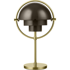 Gubi Multi-Lite Limited Edition Portable Lamp Mocha Brown/ Brass