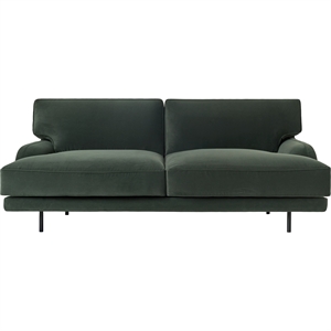 Gubi Flaneur 2-Person Sofa Black/Asator 0984