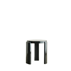 Louise Roe Spina Stool Black Lacquered Beech