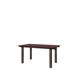 Ferm Living Atura Dining table 160x90 Dark Chocolate/ Burgundy
