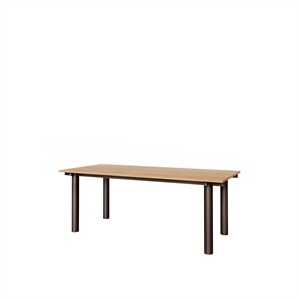 Ferm Living Atura Dining table 200x90 Dark Chocolate/Oak veneer