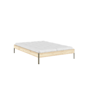 Karup Core Bed Frame 140x200 Raw/Sage Green