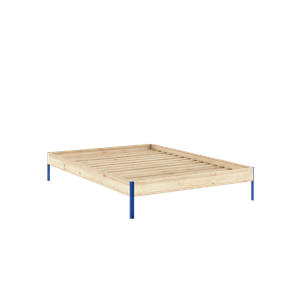 Karup Design Core Bed Frame 140x200 Raw/Vivid Blue