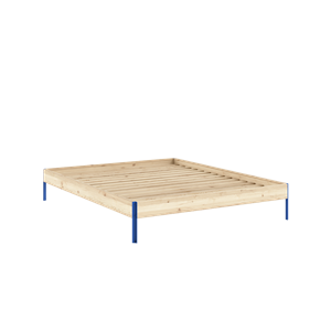 Karup Design Core Bed Frame 160x200 Raw/Vivid Blue