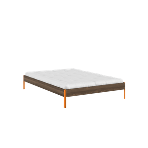 Karup Core Bed Frame 140x200 Carob Brown/Solar Orange