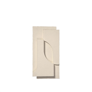 Kristina Dam Studio Serif Relief Wall Hanging Small Off White