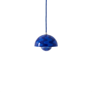 &Tradition Flowerpot VP10 Pendant Cobalt Blue/Twilight Blue Pattern