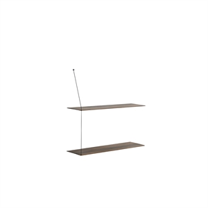 Woud Stedge Shelf Smoked Oak 80 Cm