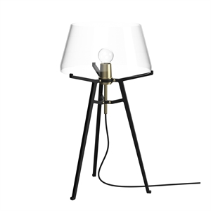 Tonone Ella Table Lamp Black/ Transparent Glass