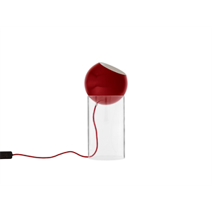 &Tradition Topan VP14 Floor Lamp Topan Floor Lamp VP14 Clear Acrylic/Vermilion Red