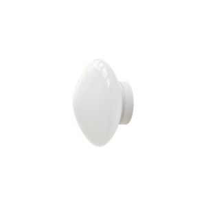 &Tradition Mist AP22 Wall/ Ceiling Light Ø25 White/Opal Glass