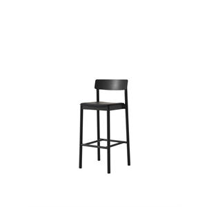 &Tradition Betty TK17 Bar Stool Black Lacquered Ash/Noble Leather