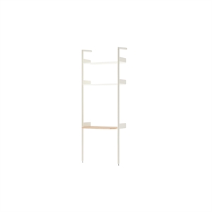 &Tradition Rombe Full Bay IF2 Desk Shelving Lacquered Oak/Alabaster