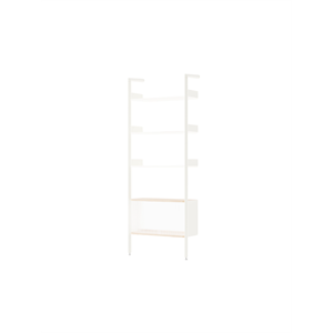 &Tradition Rombe Full Bay IF3 Cabinet Shelving Lacquered Oak/Alabaster