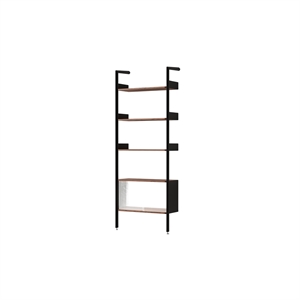 &Tradition Rombe Full Bay IF3 Cabinet Shelving Lacquered Walnut
