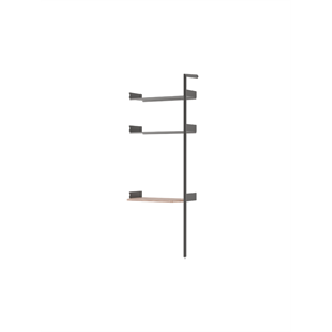 &Tradition Rombe Bay IF5 Desk Extra Shelf Lacquered Walnut/Anthracite