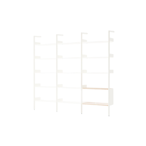 &Tradition Rhomb IF1 &IF4 & IF6 Shelving Configuration H Lacquered Oak/Alabaster