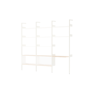 &Tradition Rhomb IF3 &IF5 & IF6 Shelving Configuration J Lacquered Oak/Alabaster