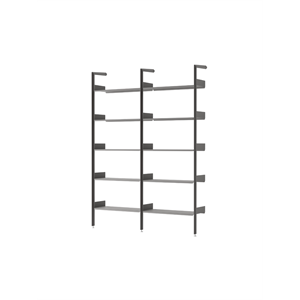 &Tradition Rombe IF1 &IF4 Shelving Configuration A Lacquered Walnut/Anthracite