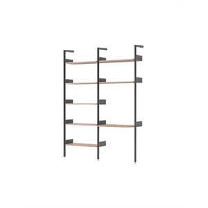 &Tradition Rhomb IF1 &IF5 Shelving Configuration B Lacquered Walnut