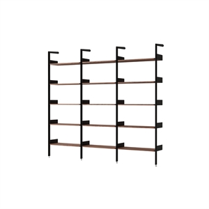 &Tradition Rhomb IF1 &IF4 & IF4 Shelving Configuration F Lacquered Walnut