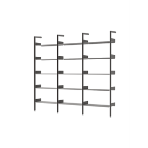 &Tradition Rombe IF1 &IF4 & IF4 Shelving Configuration F Lacquered Walnut/Anthracite