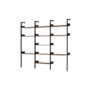 &Tradition Rhomb IF2 &IF4 & IF5 Shelving Configuration In Lacquered Walnut