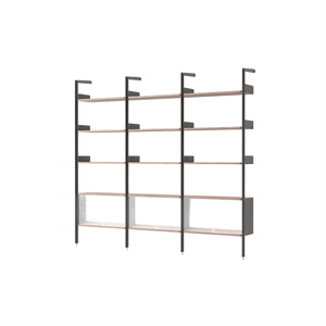 &Tradition Rhomb IF3 &IF6 & IF6 Shelving Configuration K Lacquered Walnut