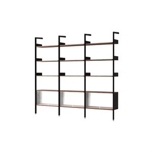 &Tradition Rhomb IF3 &IF6 & IF6 Shelving Configuration K Lacquered Walnut