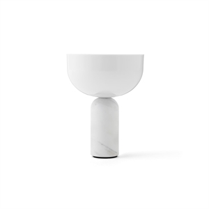 New Works Kizu Table Lamp Portable White Marble