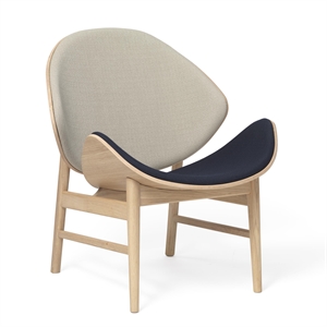 Warm Nordic The Orange Armchair with Seat and Back Padding Vidar 222554 Oak