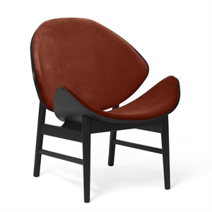 Warm Nordic The Orange Armchair with Seat and Back Upholstery Ritz 3701/ Black Oak