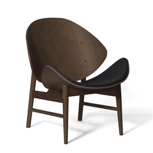 Warm Nordic The Orange Armchair with Seat Upholstery Black/Smoked Oak