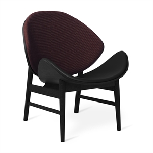 Warm Nordic The Orange Armchair with Seat and Back Upholstery Mosaic 682/ Black Oak