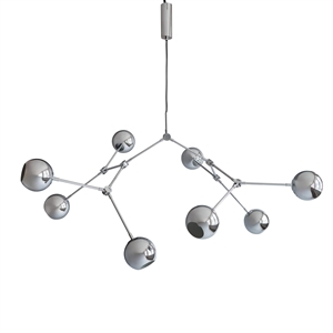 101 Copenhagen Drop Globe Chandelier Chrome