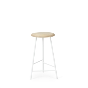 Warm Nordic Pebble Bar Stool H65 Ash/ White